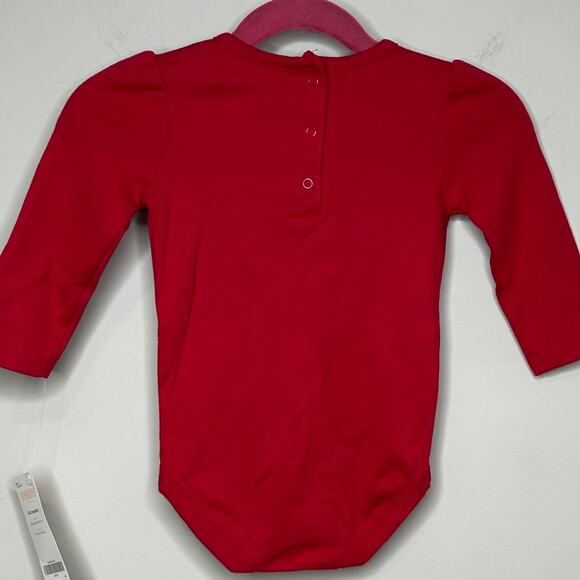 Gymboree "Be Merry & Bright" Red Bodysuit Size 6-12 Months NEW Christmas Holiday - Picture 5 of 9